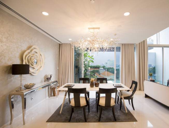 Nội thất căn hộ Sunwah Pearl